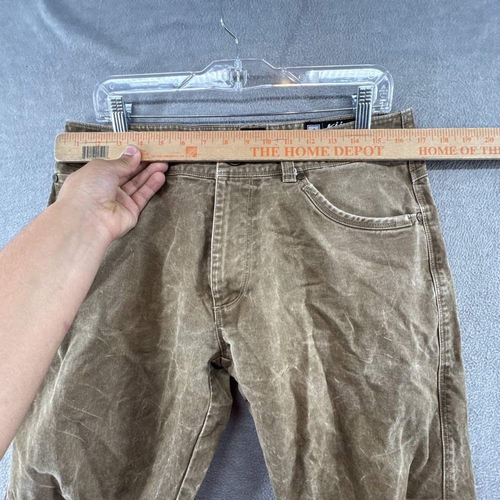 Kuhl Free Rydr Pants Mens 32X30 Brown Vintage Patina Dye Canvas Outdoor Cotton - Picture 7 of 9